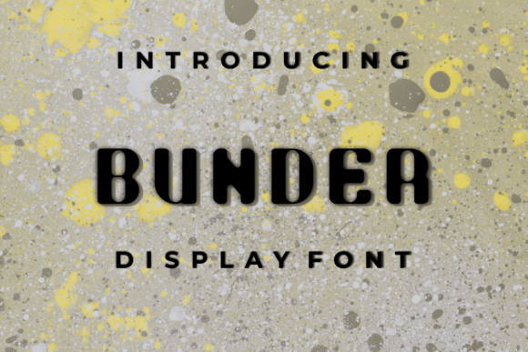 Bunder: A Modern Display Typeface That Elevates Brand Identity
