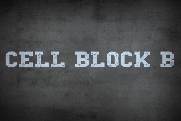 Cell Block B: The Bold Display Typeface for Handmade Brands