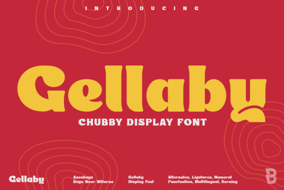 Gellaby: The Chubby Display Font That Brings Handmade Labels to Life