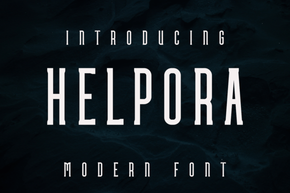 Helpora: A Unique Display Font for Modern Editorial Design