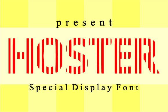 Hoster: A Quirky Display Typeface for Bold Web Design