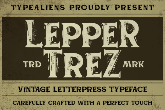 Leppertrez: The Vintage Serif Font for Authentic Brand Identity