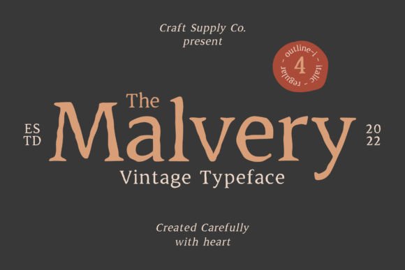 Malvery: A Sophisticated Display Typeface for Modern Web Design