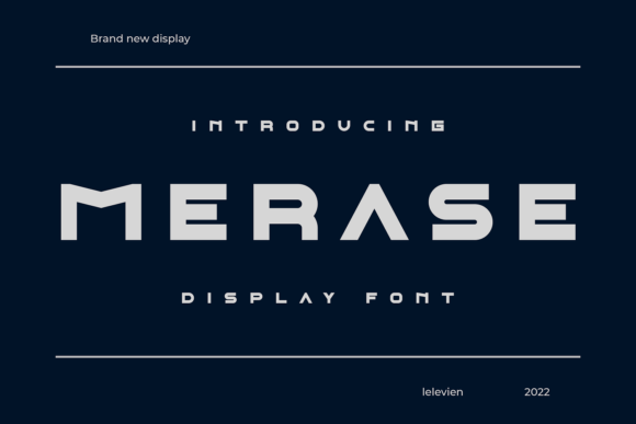 Merase: A Unique Display Font for Bold Brand Identity