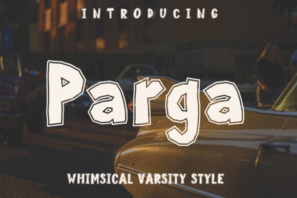 Parga: The Varsity-Style Display Font for Bold Business Branding