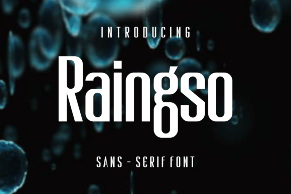 Raingso: The Creative Display Font for Stronger Brand Identity