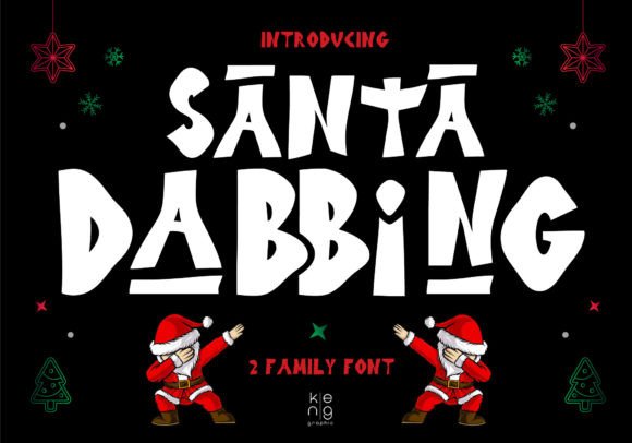 Santa Dabbing: A Bold Display Font for Creative Branding