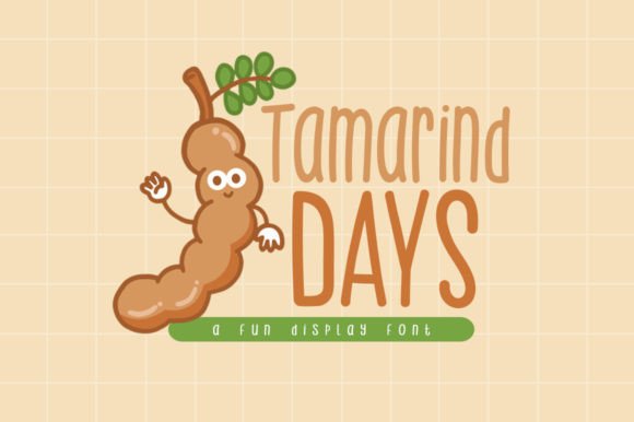 Tamarind Days: A Playful Display Font for Bold Brand Identity